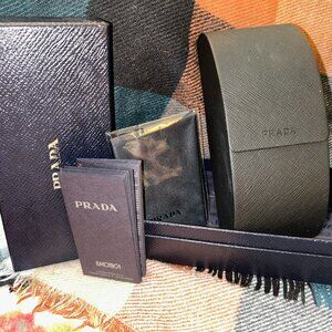 Prada Sunglass Case with Box and Cleaning Cloth (Authenticity Docs)
